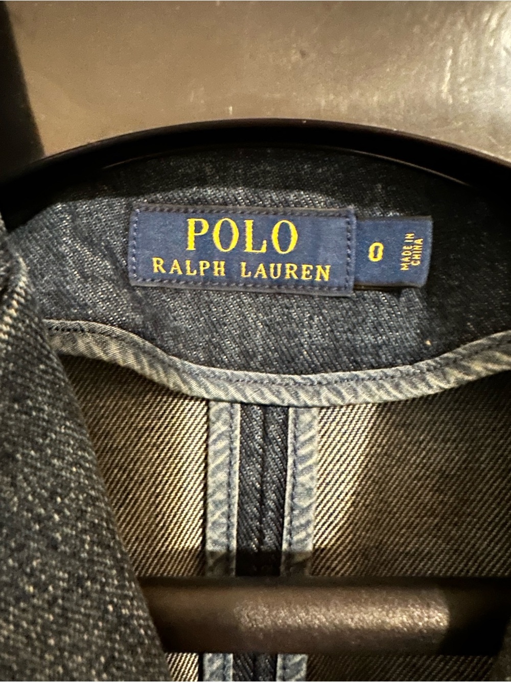 Woman’s Ralph Lauren Blue Denim Double-Breasted Blazer with Crest - Picture 3 of 5